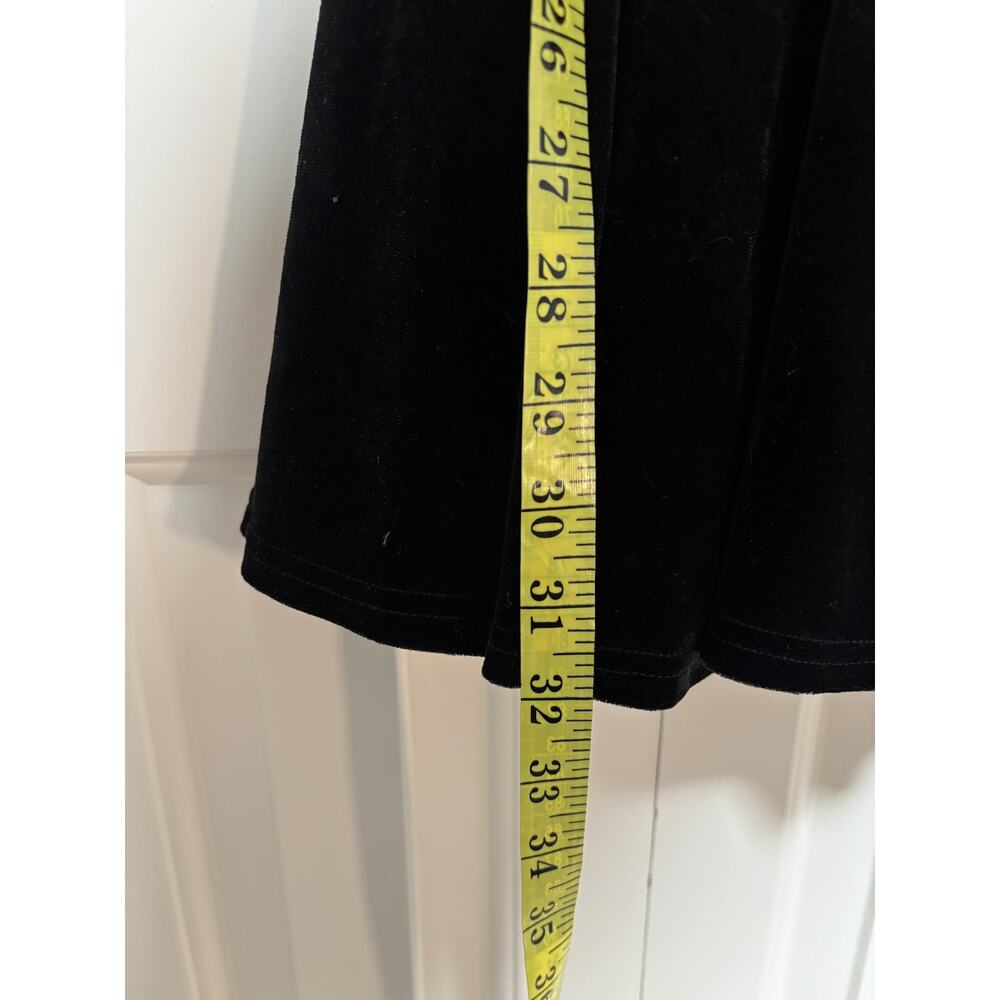 Sky to Moon Black Velvet Dress Small with Heart Detail - Picture 5 of 7